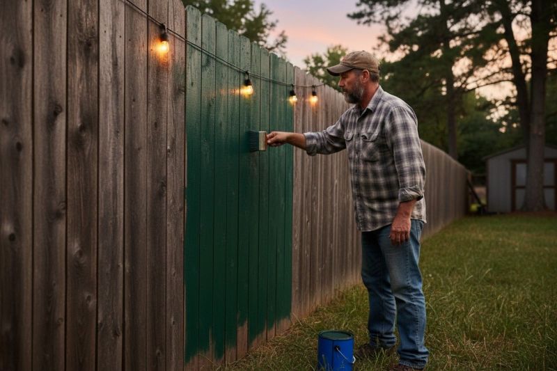 Fence Painting Or Staining