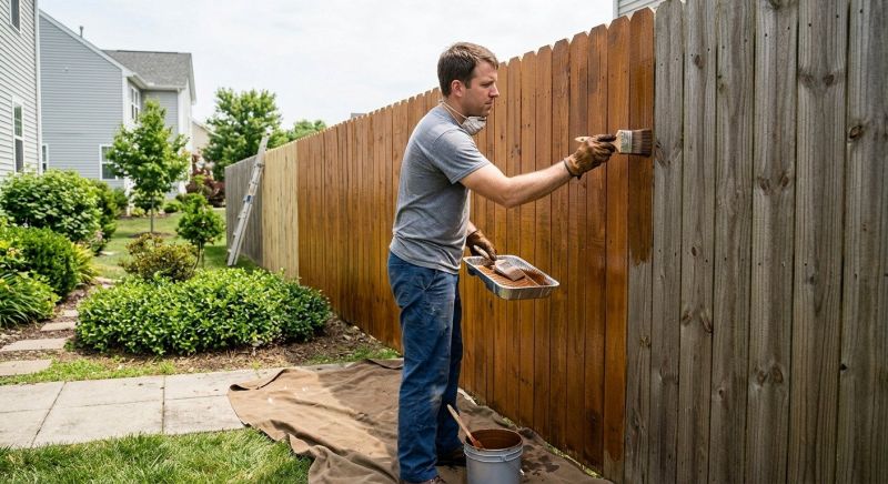 Fence Painting Or Staining