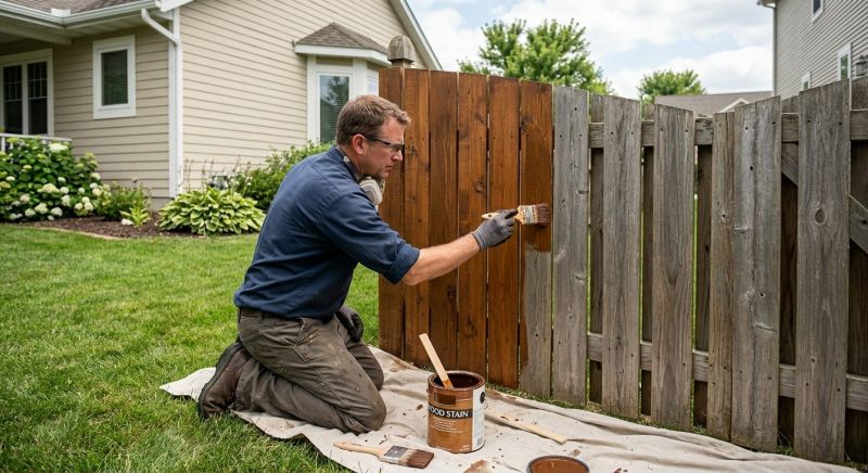 Fence Painting Or Staining