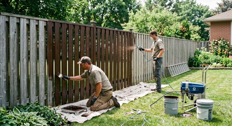 Fence Painting Or Staining