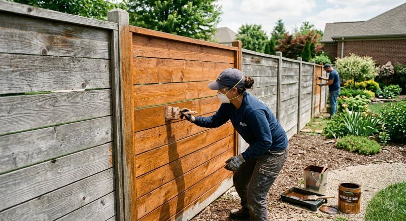 Fence Painting Or Staining