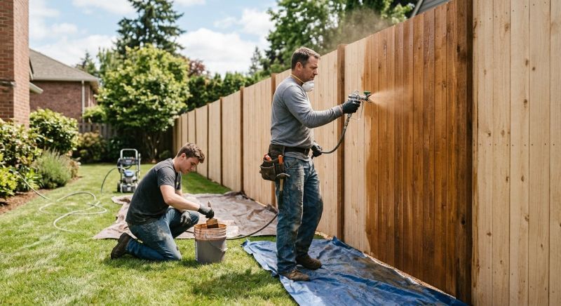 Fence Painting Or Staining