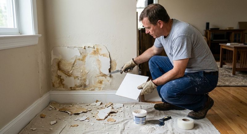 Fix Dents And Cracks In Drywall