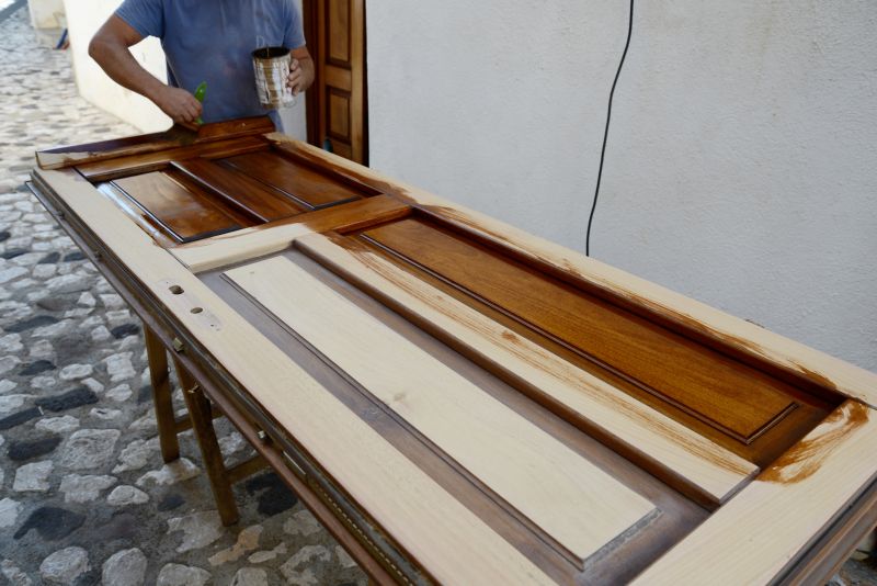 Interior Door Staining