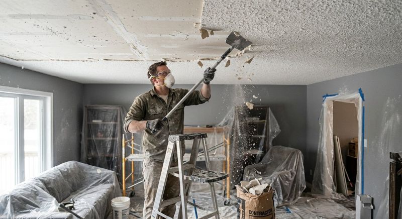 Knockdown Ceiling Removal