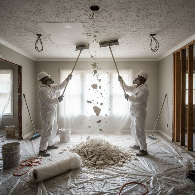 Knockdown Ceiling Removal