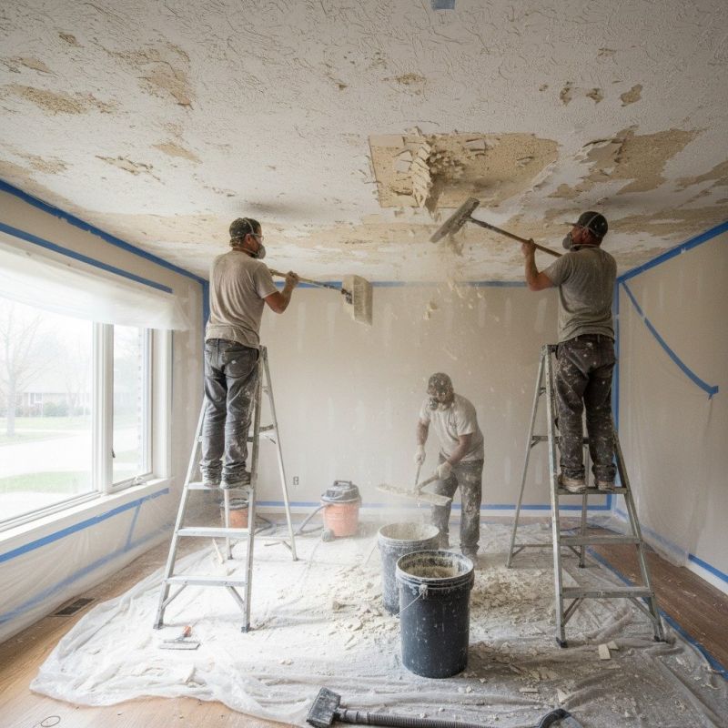 Knockdown Ceiling Removal