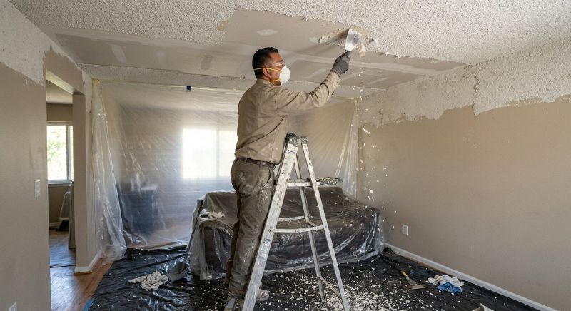 Popcorn Ceiling Removal