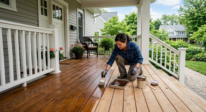 Porch Staining