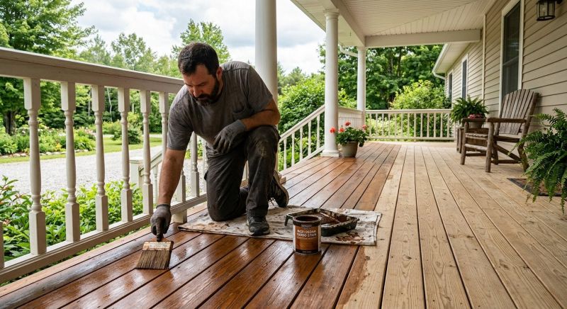 Porch Staining