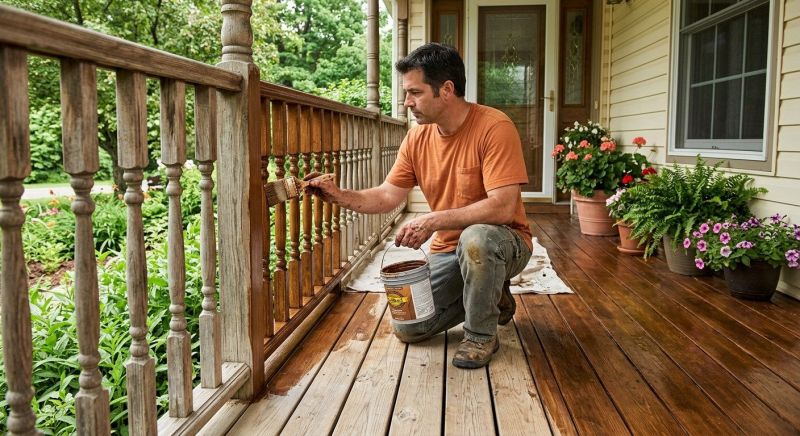 Porch Staining